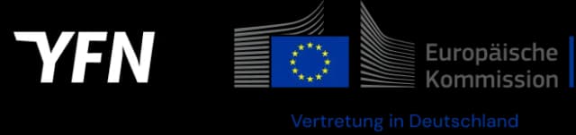 YFN & Europäische Kommission Logos